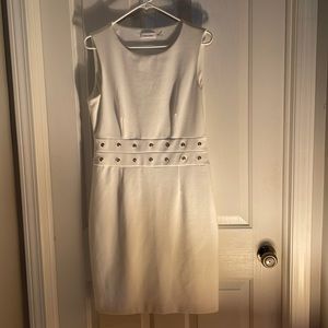 Calvin Klein winter white sleeveless dress. Size Medium